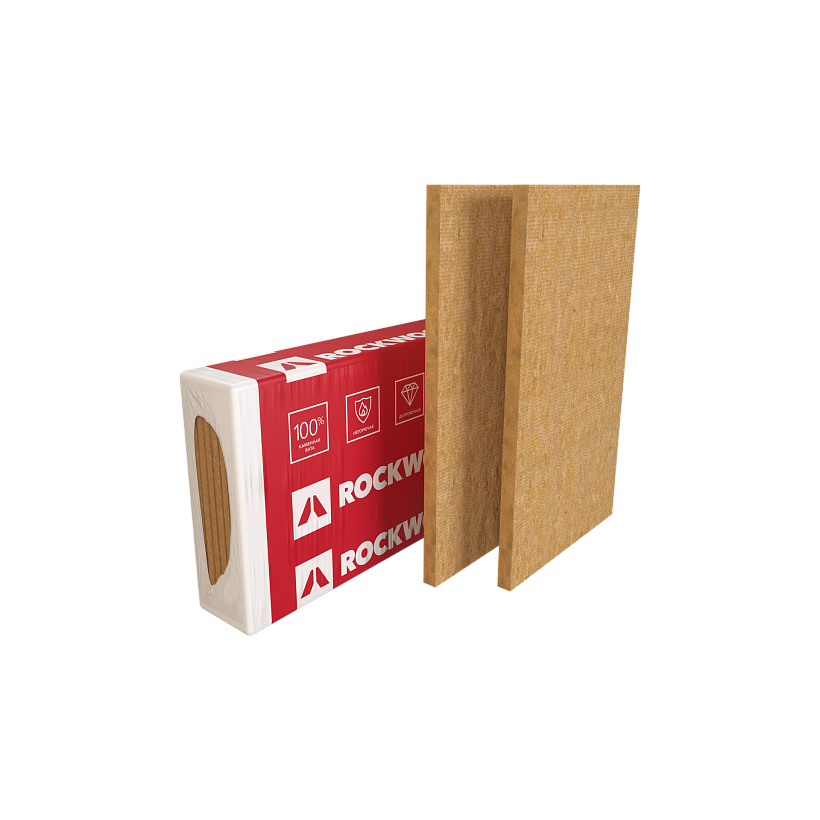 Утеплитель ROCKWOOL РУФ БАТТС Д Экстра, 1000*600*100 мм (0,06 м³)